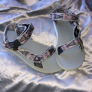 Teva’s size 7. Brand new, never worn WOT!